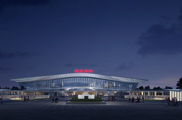 Huaian East Railway Station high-speed rail station lighting